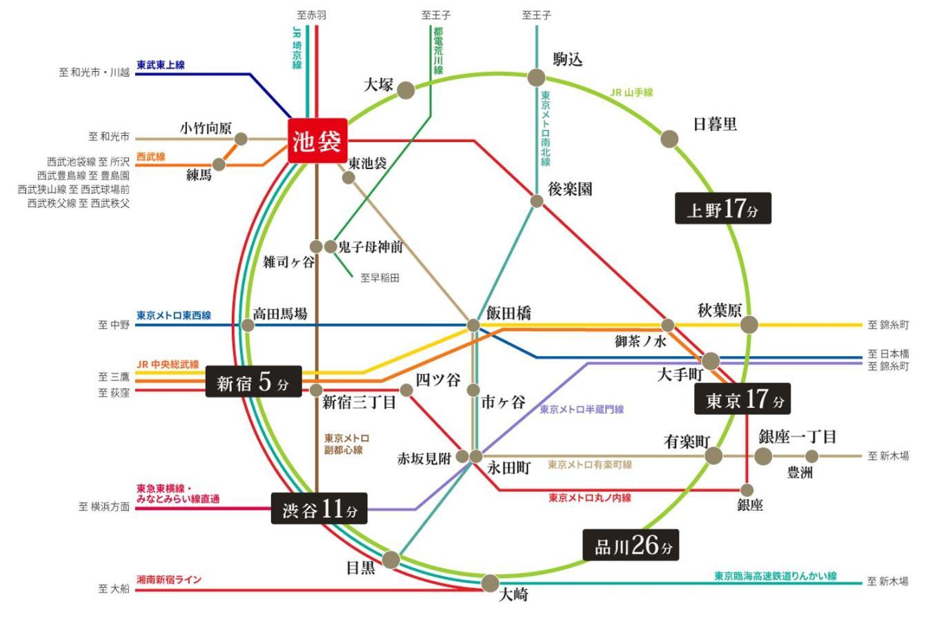 Tokiwa 10 Building 6Min Walk From Ikebukuro Station Direct Access To The Airport Apartment Tokyo Exterior photo